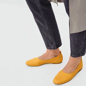 NEW Everlane Italian Leather Day Glove in Sunflower Size 7